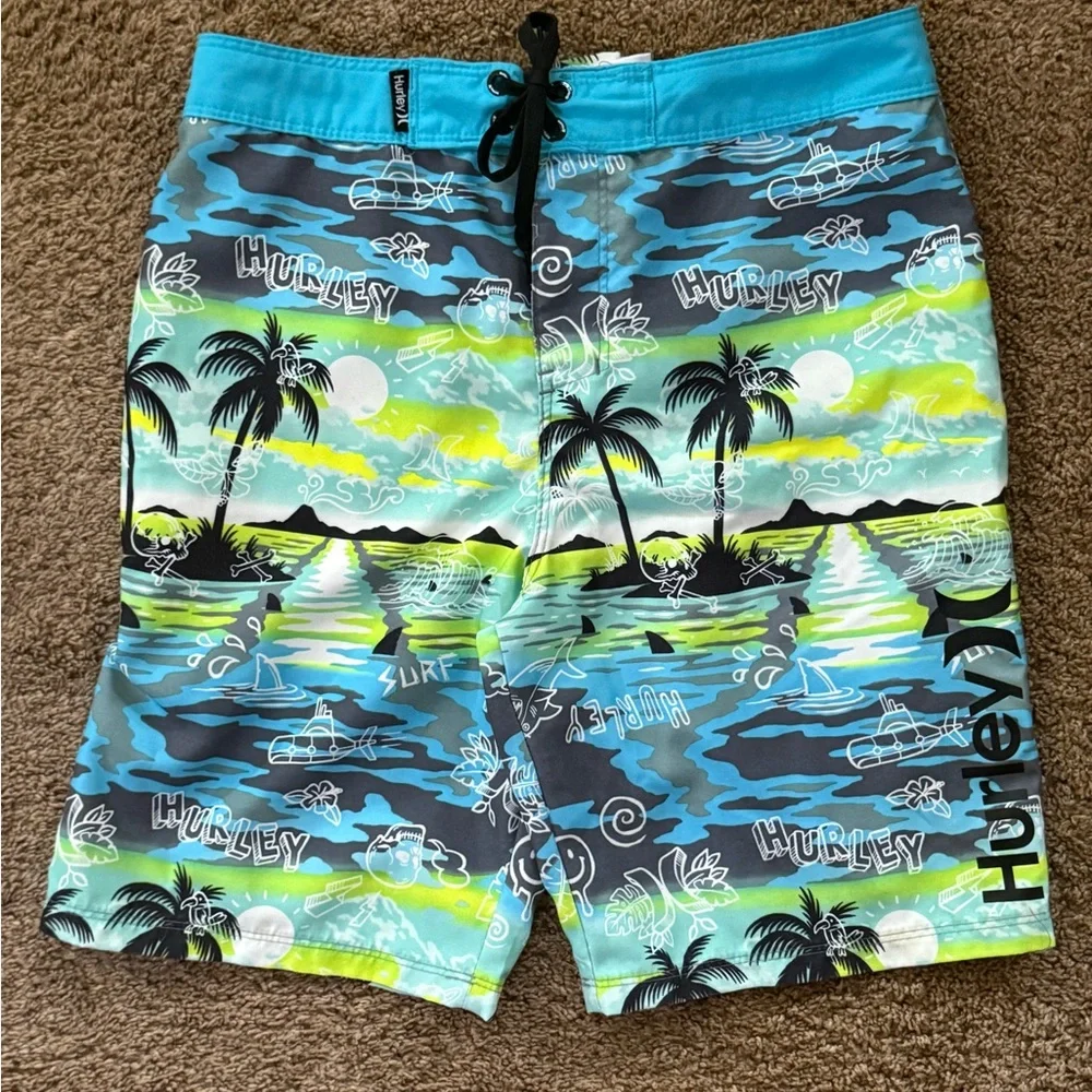 Hurley Tropical Print Swim Shorts